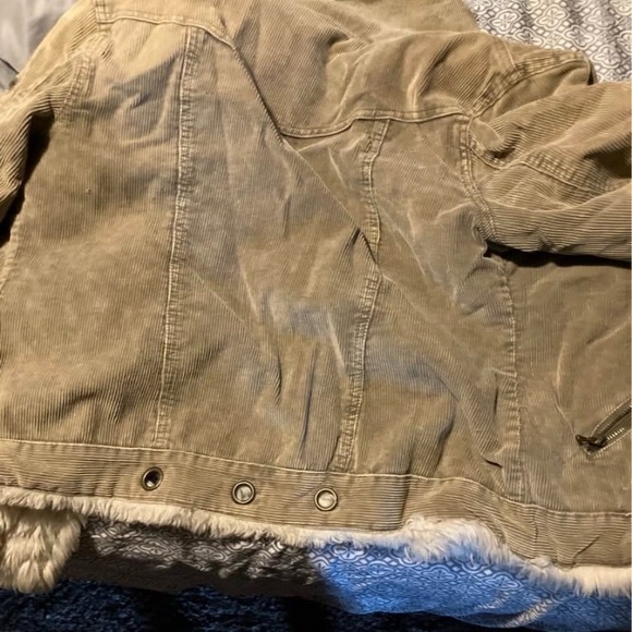 Faux Fur Lined Corduroy Jacket - Picture 2 of 4